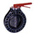 Lasco Fittings 0600ASPXOEEWML 6" TVI UNIVERSAL STYLE BUTTERFLY VALVE PVC/PP/EPDM