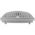 AquaStar Pool Products Main Drain Cover, Aquastar MoFlow, 8" Round, w/Fr, Lt Gry | 8MF103