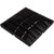 Waterway Plastics 642-4721 V Main Drain Grate, Waterway 12" x 12" Square, VGB, Black