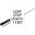 PAL Lighting 42-PLOF-RGB-030 Light Strip, LED, 1ft, w/Diffuser Lens, 65ft Cord