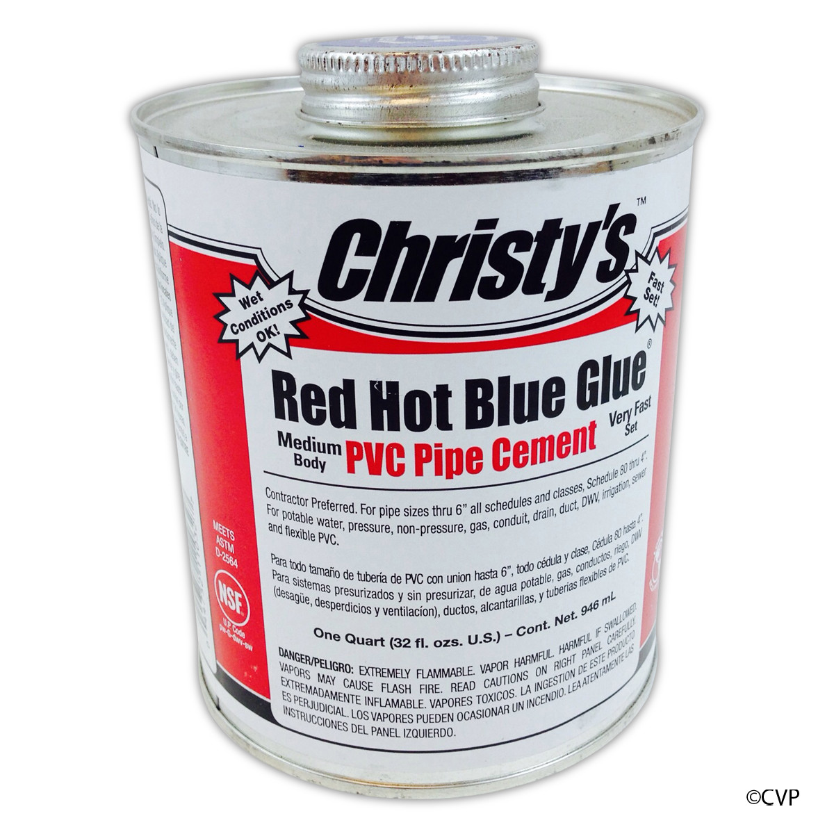 RHPOOLQTEACH 1 Qt Red Hot Pool Pro Glue