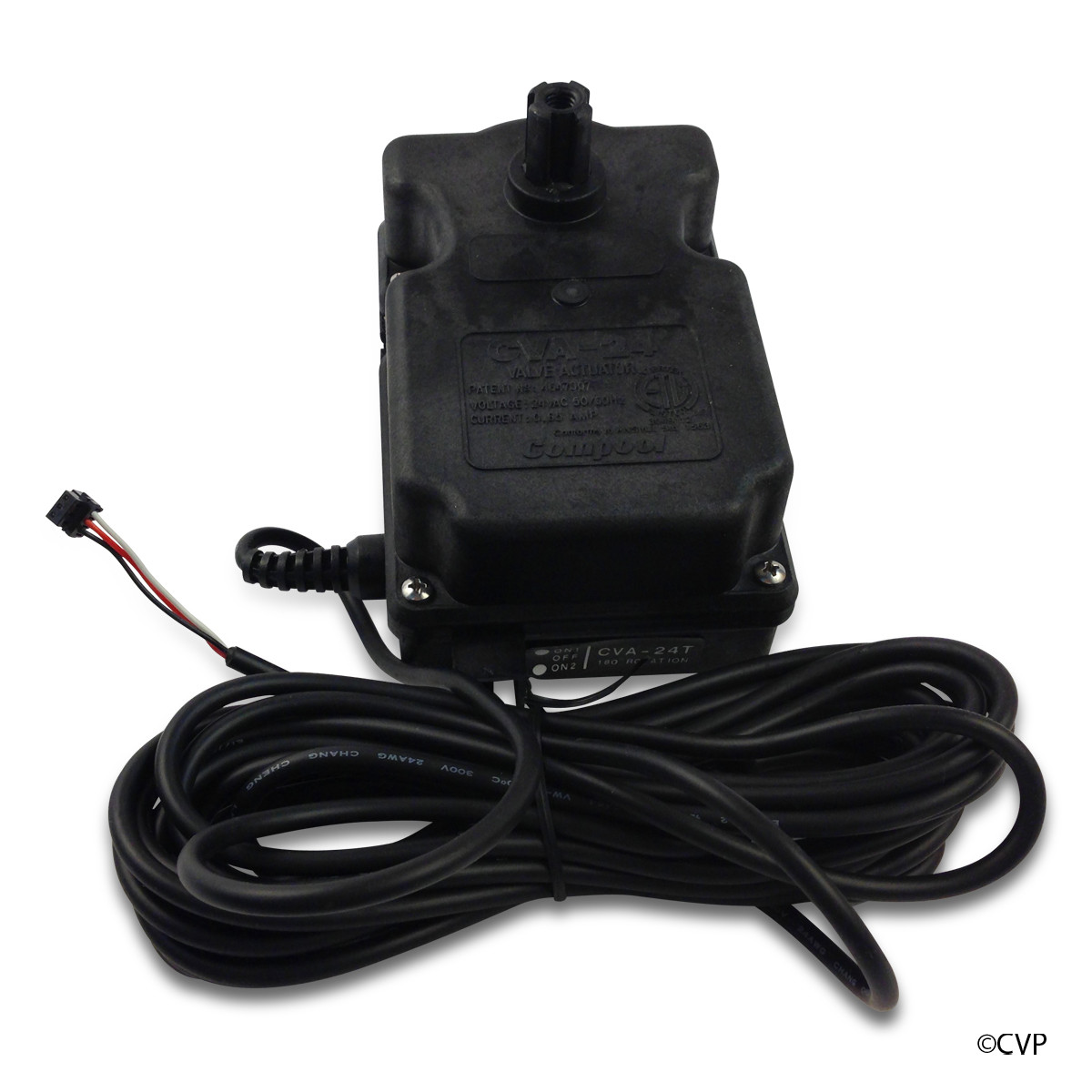 Pentair 263045 Compool CVA24T Valve Actuator, 24 Volt Ac, 180 Degree Rotation