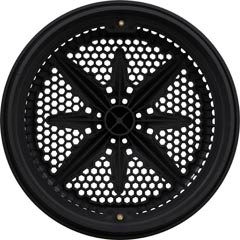 Pentair Pool Products 500145 Main Drain Grate,PentStarGuard,8",112gpm,Blk,qty 2,Shrt Ring