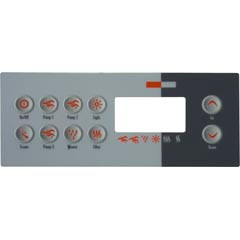 Gecko Alliance 0201-007153 Topside, Gecko TSC 8/K 8, 10 Button, 3 Pump, Large Rec, LCD