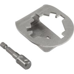 Waterco MT-50-S Tool, Socket, 3 and 4-Lobe Clamp Knob, Stainless Steel