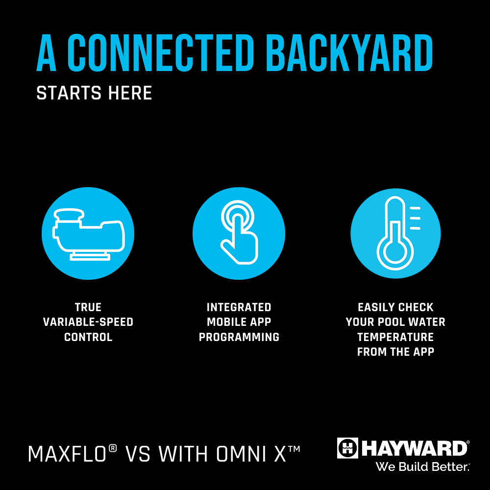 Hayward 2.25 HP MaxFlo VS 420 Variable Speed Pump with OmniX