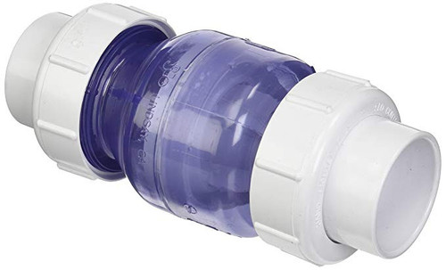 Flo Control 5 lb. Clear Compact Spring Check Valve 2" | 1795C20