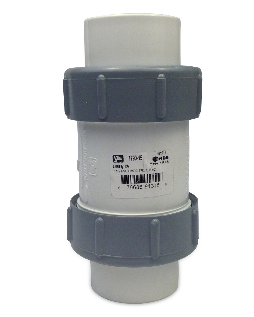 Flo Control 1.5” Spring Check Valve Union .5# Compact | 1790-15