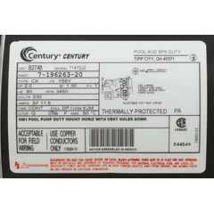 A.O. Smith Sq Fl Fr 2Hp 230V Motor | B2748
