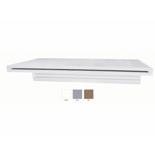 Custom Molded Products White Waterfall 36" W/6" Lip Sheer Descent | 25577-330-000