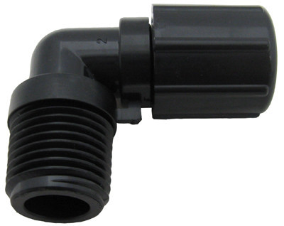 Pentair Rainbow Automatic Feeder 1/2" X 90 Degree Npt X Tube Fitting With Nut | R172272