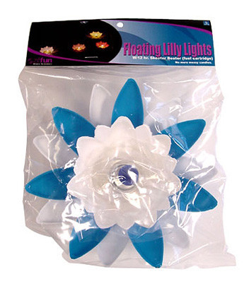Oreq Floating Lily Light Blue Bell And White With Fuel Cartridge | Z19BLU