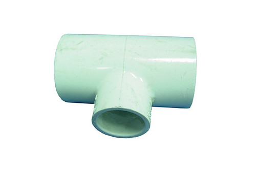 Dura Plastics Pvc Fitting Tee 1-1/2" Slip X 1-1/2" Slip X 1" Slip | 401-211