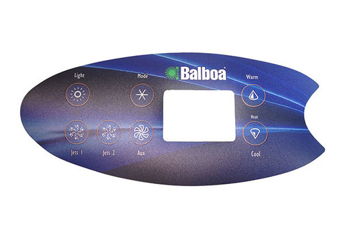 Balboa 7-Button VI702S Panel Overlay | 11894