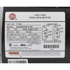 Waterway Plastics Exec 56 Frame 2" Pump Complete,5Hp,230V,2-Spd (Oem) | 3722021-1D