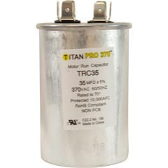 Essex Group Run Capacitor, 35 Mfd, 370Vac 2"X3-3/4" | RD-35-370