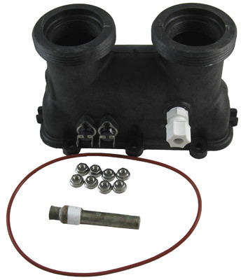 Raypak Inlet/Outlet Header Complete | 011594F