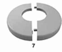 Custom Molded Products Clip On, Gray Plastic, 1.9" | 25572-201-000