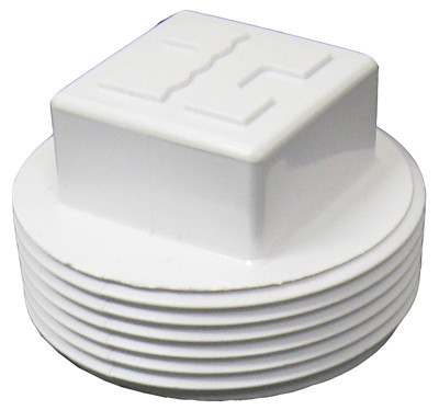 Hayward Plug Only With Square Head, 1 1/2" Mpt, White | SPX1051Z1