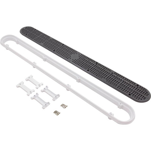 Custom Molded Products 32" Gunite Channel Drain, Frame & Grate, Dark Gray | 25506-327-100