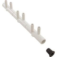 Waterway Plastics 6 Port3/8"Sbx2 3/4"Sb Manifold(Cutt-Off) Assy | 672-6970