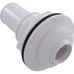 Waterway Plastics Eyeball Fitting, WW, 1-1/2"b, 3-1/2"fd, 1" Orifice, White | 550-9340