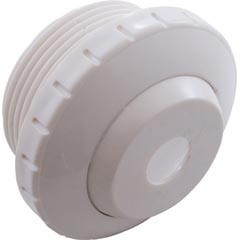 Waterway Plastics Eyeball Fitting, WW, 1-1/2"mpt, 2-3/8"fd, 1/2"Orifice, White | 400-1410CB