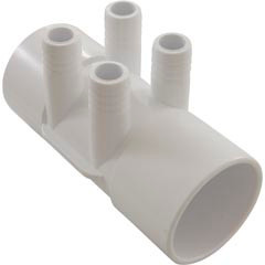 Waterway Plastics Manifold, 3/4" Barb, 4 Port, Flow Thru, 2" Slip x 2" Slip | 672-7110