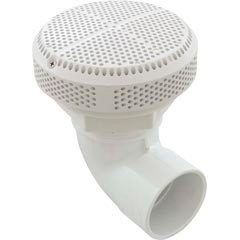 Waterway Plastics Suction Assy, WW Super Hi-Flo, 3-1/4"hs, 2"s, 90 deg, White | 640-3600 V