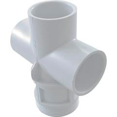Waterway Plastics Body, Waterway Top Access Diverter Valve, 1", White | 602-4300