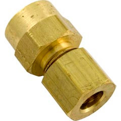 Len Gordon Compression Fitting, 1/8" x 1/4" Tube, Brass | 522001