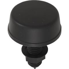 Herga Air Button, Herga, Mushroom, 13/16"hs, 2-1/4"fd, Thd, Black | 6433-AZZZ