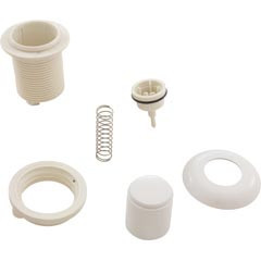 HydraBath Hydrabaths Air Button, 2-1/2"fd, Low Profile,White | HSA-101