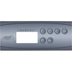 HydroQuip Overlay, Hydro-Quip, in.K35,6 Button, P1, P2, Bl,Lt, wht/gry | 80-0237