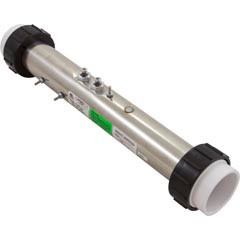 HydroQuip Heater, FloThru, Gecko S-Class Rpl, 15"x2-1/4", 230v, 5.5kW, Gen2 | 26-0800-7S-K