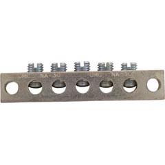 Spa Components Ground Bus Bar, 5 Position, 14-6 AWG | NA-30