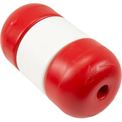Pool Float, Handi-Lock, 5" X 9", 3/4" Rope, Red/White/Red | IF5975R