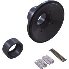 AquaStar Pool Products Wall Fitting, 6" dia, 2-3/8" Hole Size, 2" Slip, Dark Gray | RND105