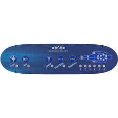 Misc Vendor Overlay, D-1 TSC-42, 5 Button | 01560-0003