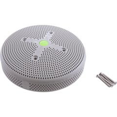 AquaStar Pool Products Suction Cover, HydroAir Repl, 6", 224gpm, w/Screws, Lt Gray | 6HPHA103