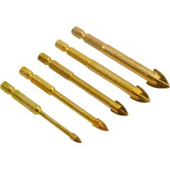 Glass Drill Bit Set, Nemo, 4,6,8,10,12Mm Bits | RK05009