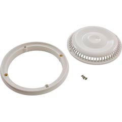 Afras Industries Main Drain Grate,Afras,Anti Vortex,7-3/4"dia,Wht,w/Ring&Scrw | 10064W
