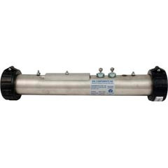 Spa Components Heater, FloThru, Brett, 15" x 2", 230v, 4.0kW | B24040E