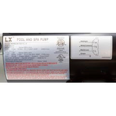 LX 1.5 hp Spa Pump 2 Speed 115V 48-Frame 2" x 2"| 48WUA1501C-II
