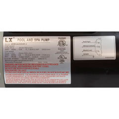 Misc Vendor Pump, LX 48WUA, 2.0hp, 230v, 1-Spd, 48Fr, 2",SD, Bracketless | 48WUA2002C-I(NF)
