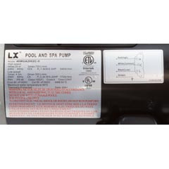 LX 2 hp Spa Pump 2 Speed 230V 48-Frame 2" x 2"| 48WUA2002C-II