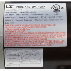 Pump, LX 56WUA, 4.0hp, 230v, 2-Spd, 56Fr, 2", SD | 56WUA400-II