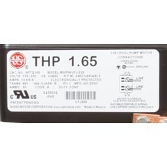 Nidec Motor Corp Motor, US Motor Neptune,1.65thp, SQFL,Var-Spd,115/230v,48Y | NPTQ165