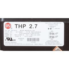 Nidec Motor Corp Motor, US Motor Neptune, 2.7thp,SQFL, Var-Spd, 230v, 48Y | NPTQ270