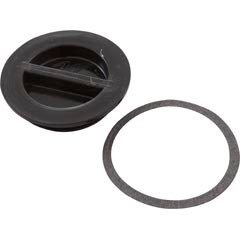 Waterway Plastics Flush Plug 1 1/2" W/Gasket- Black | 400-4141